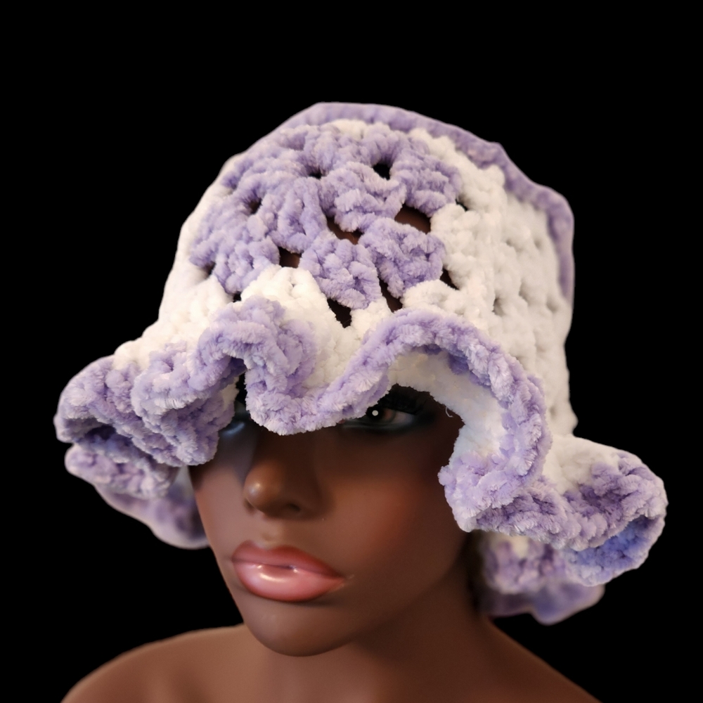 Crochet Granny Square Bucket Hat